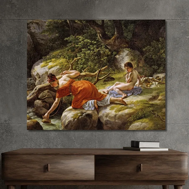 Hagar Und Ismael In Der Wüste Christoffer Wilhelm Eckersberg