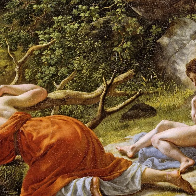 Hagar Und Ismael In Der Wüste Christoffer Wilhelm Eckersberg