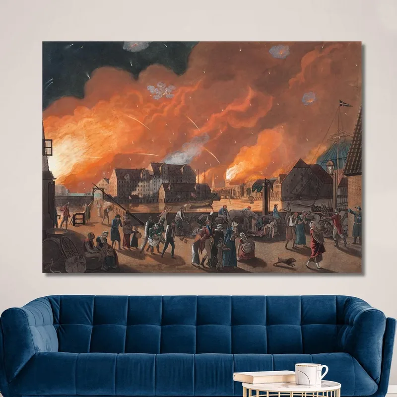 Copenhagen On The Night Between 4Th And 5Th September Christoffer Wilhelm Eckersberg