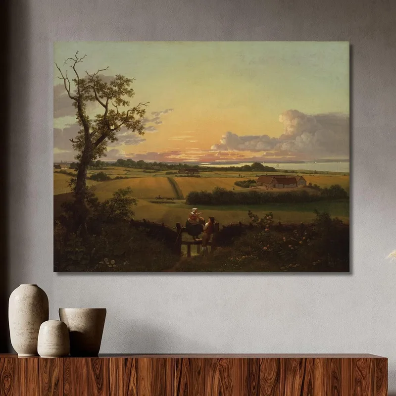 Landschaft Mit Einem Übertritt. Die Insel Møn Christoffer Wilhelm Eckersberg