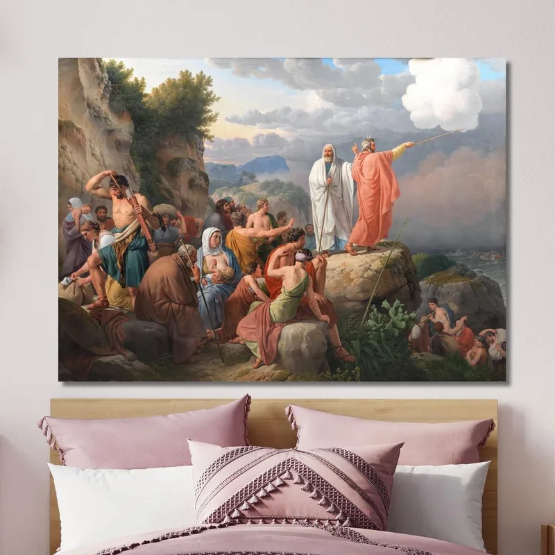 Moses Lets The Red Sea Return And Pharaoh'S Army Is Overwhelmed Christoffer Wilhelm Eckersberg