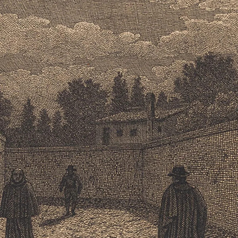 Moonlight Over A Road With Three Figures Christoffer Wilhelm Eckersberg