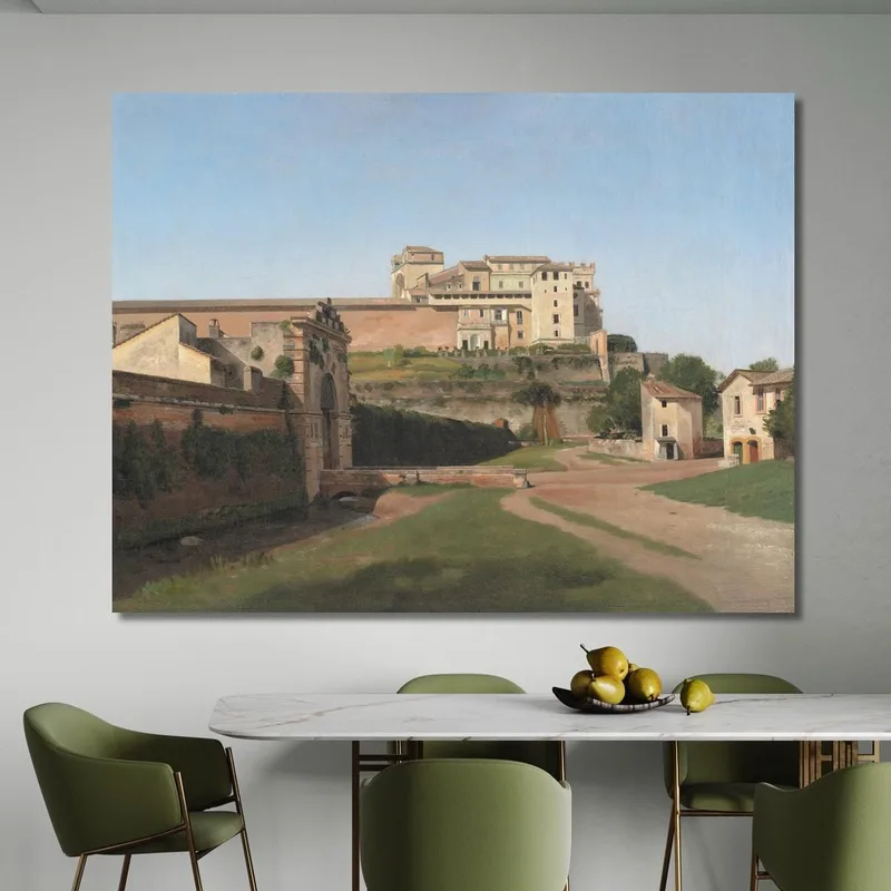 Porta Angelica And Part Of The Vatican Christoffer Wilhelm Eckersberg