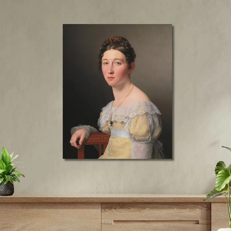 Portrait Of Emilie Henriette Massmann Christoffer Wilhelm Eckersberg
