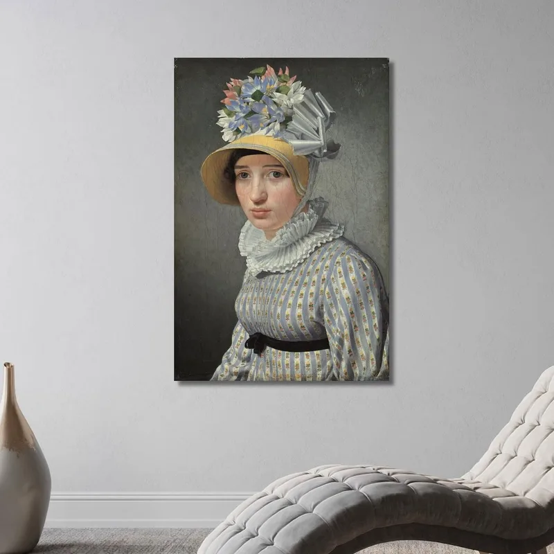 Portrait Of The Model Maddalena Or Anna Maria Uhden Christoffer Wilhelm Eckersberg