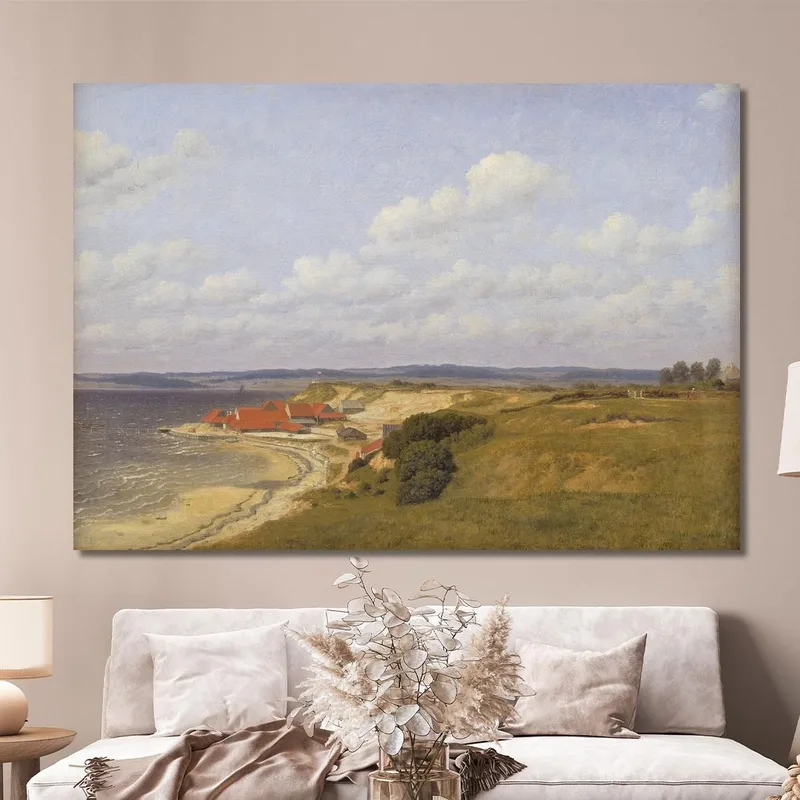Renbjærg Tileworks By Flensburg Fjord Christoffer Wilhelm Eckersberg