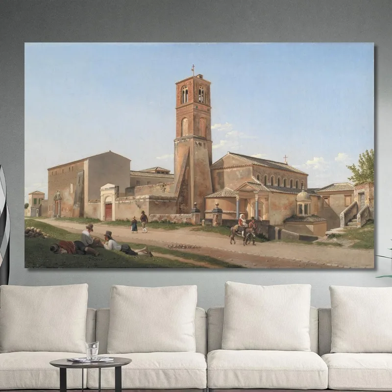 Sant'Agnese Fuori Le Mura Rom Christoffer Wilhelm Eckersberg