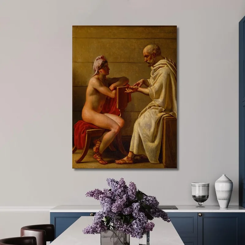 Sócrates Y Alcibíades Christoffer Wilhelm Eckersberg