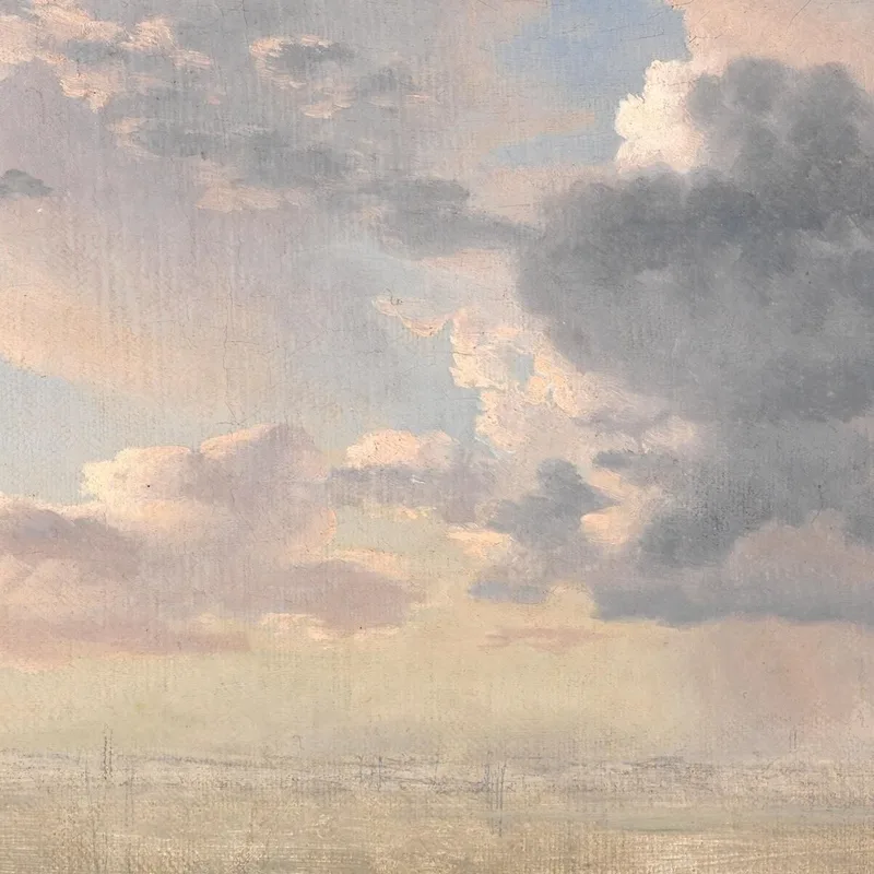 Studie Von Wolken Über Dem Sund Christoffer Wilhelm Eckersberg