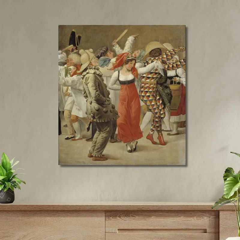 Il Carnevale A Roma (Frammento) Christoffer Wilhelm Eckersberg