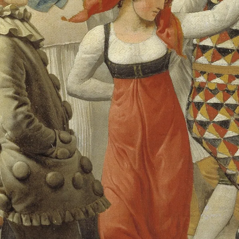 Il Carnevale A Roma (Frammento) Christoffer Wilhelm Eckersberg