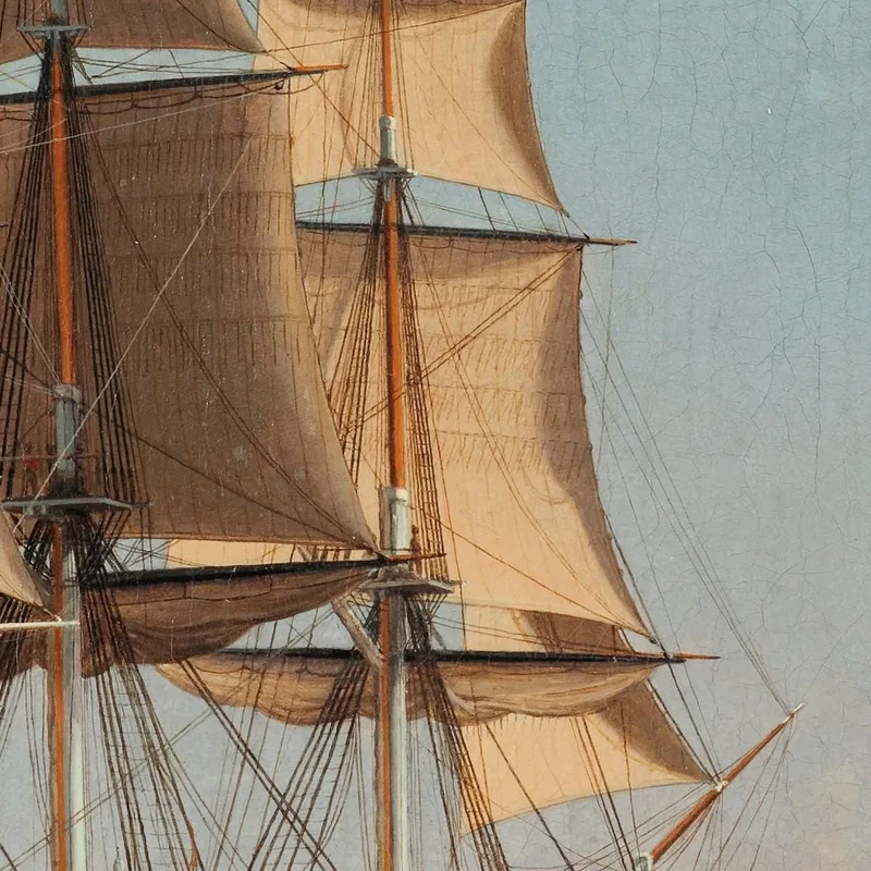 The Corvette Najaden Under Sail Ii Christoffer Wilhelm Eckersberg