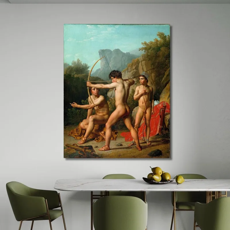 Drei Spartanische Jungen Beim Bogenschießen Christoffer Wilhelm Eckersberg