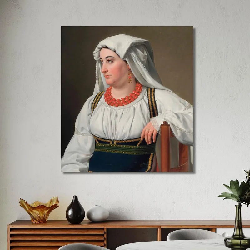 A Ciociara: Portrait Of A Roman Country Girl Christoffer Wilhelm Eckersberg
