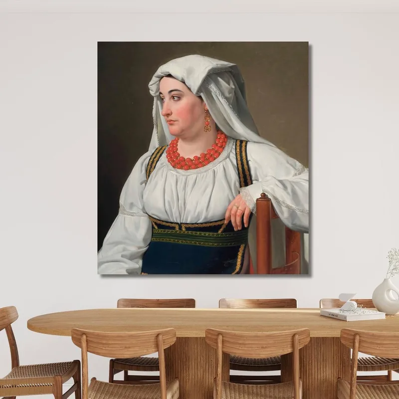 A Ciociara: Portrait Of A Roman Country Girl Christoffer Wilhelm Eckersberg