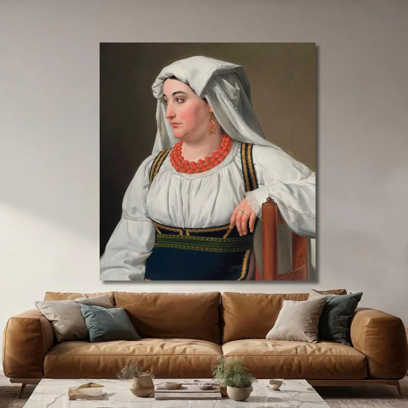 A Ciociara: Portrait Of A Roman Country Girl Christoffer Wilhelm Eckersberg