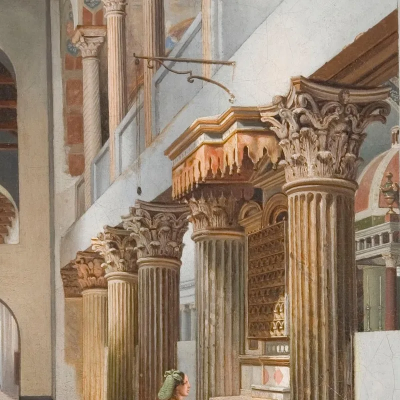 Vue De L'Église San Lorenzo Fuori Le Mura Christoffer Wilhelm Eckersberg