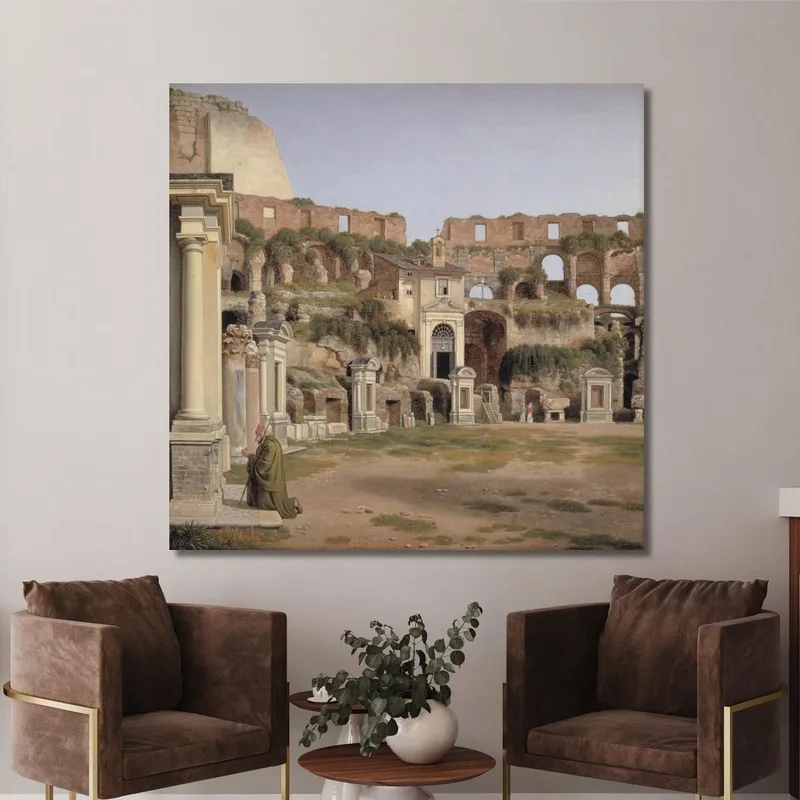 Veduta Dell'Interno Del Colosseo Christoffer Wilhelm Eckersberg