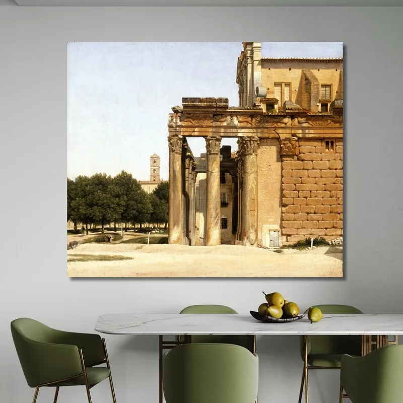 Ansicht Der Via Sacra Rom Christoffer Wilhelm Eckersberg