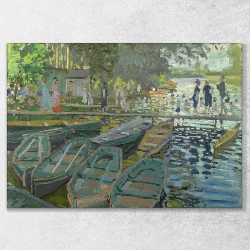 Bathers At La Grenouillère 1869 Claude Monet