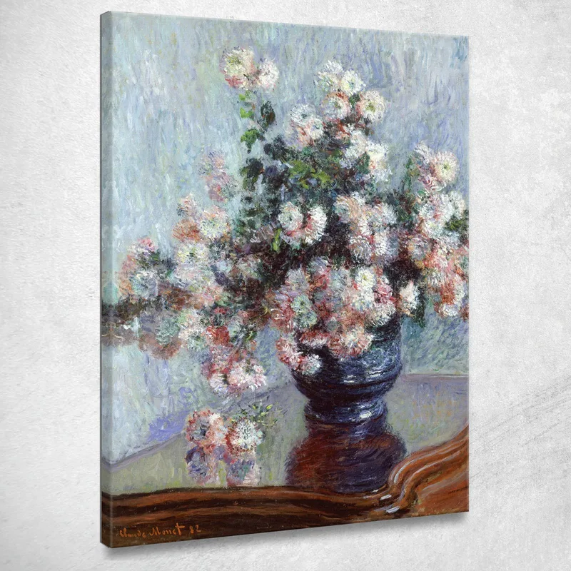 Crisantemi 1882 Claude Monet quadro stampa su tela