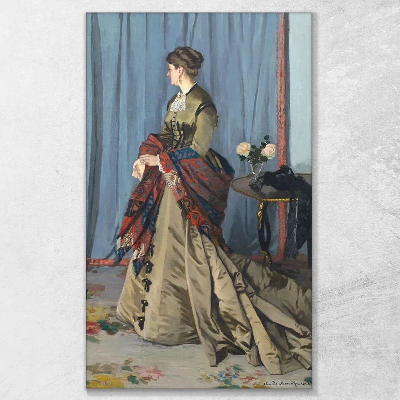 Portrait Of Madame Gaudibert 1868 Claude Monet