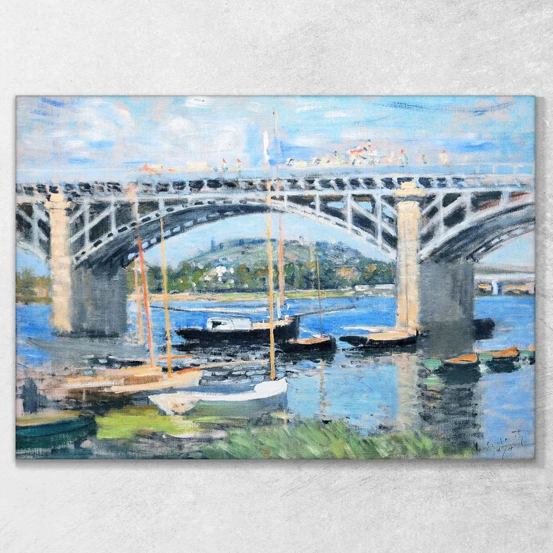 Le Pont Sur La Seine 1874 Claude Monet