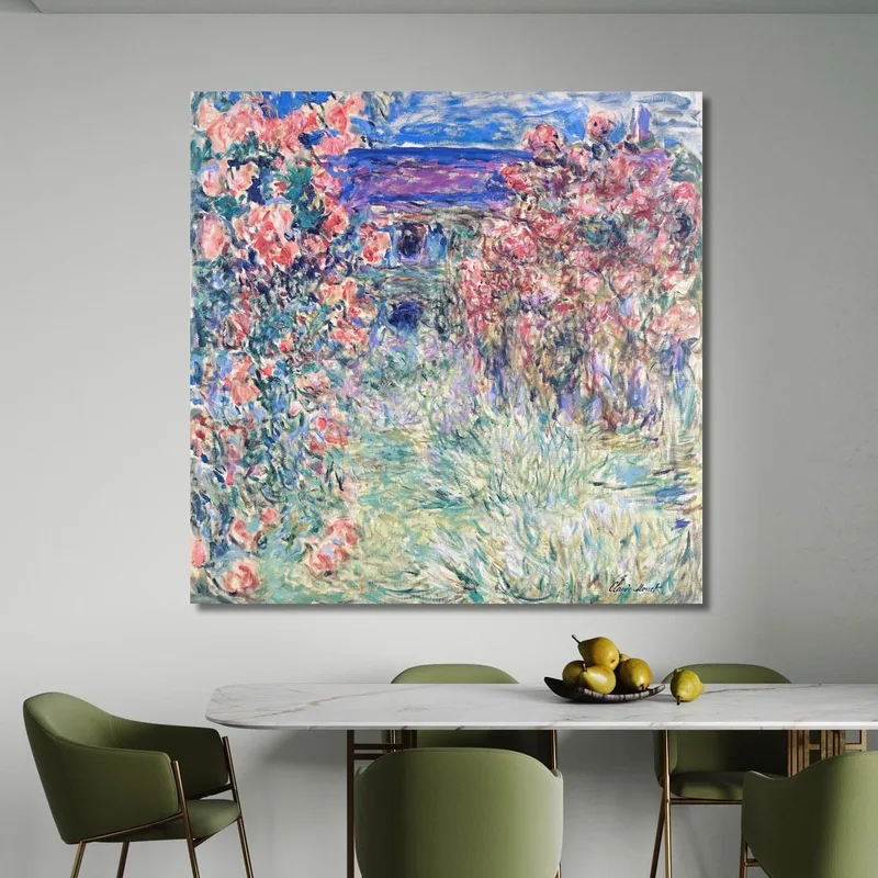 La Casa Entre Las Rosas 03 1925 Claude Monet