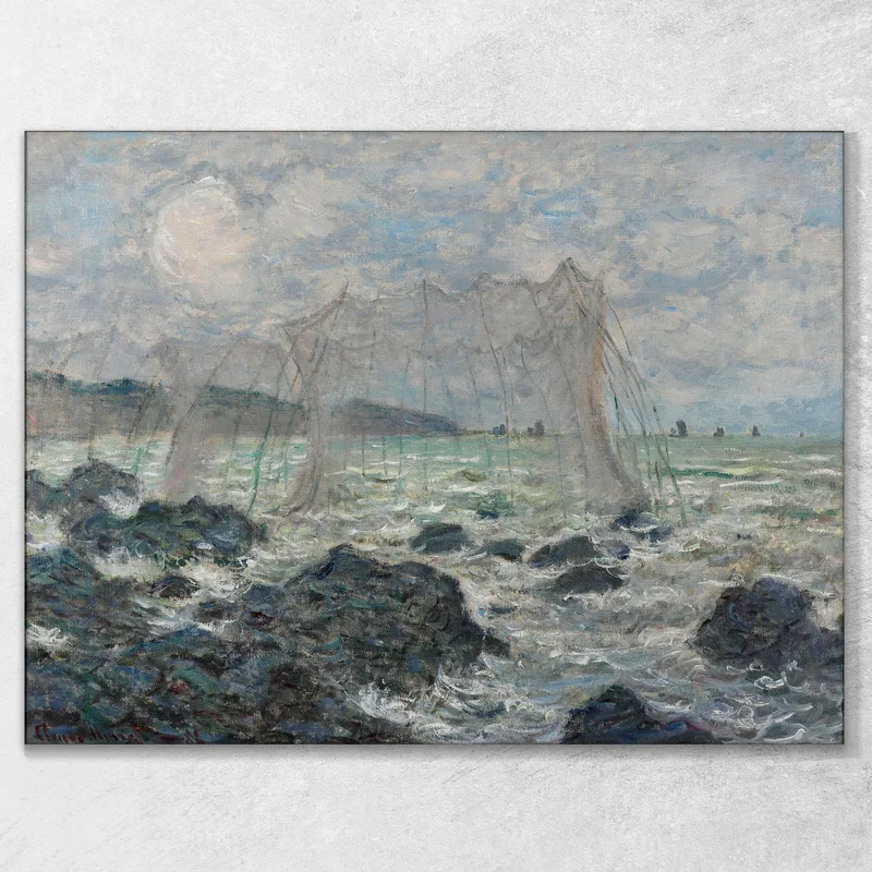 Fischernetze Bei Pourville Claude Monet
