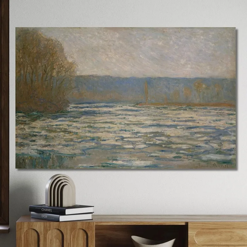 Deshielo En El Sena Cerca De Bennecourt Claude Monet