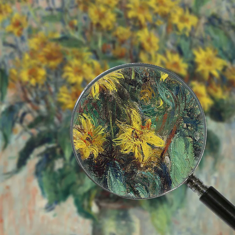 Jerusalem Artichoke Flowers Claude Monet