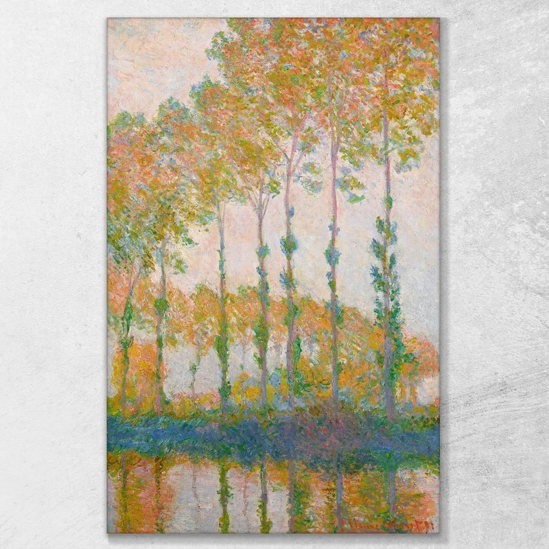 Peupliers Au Bord De L’Epte Automne Claude Monet
