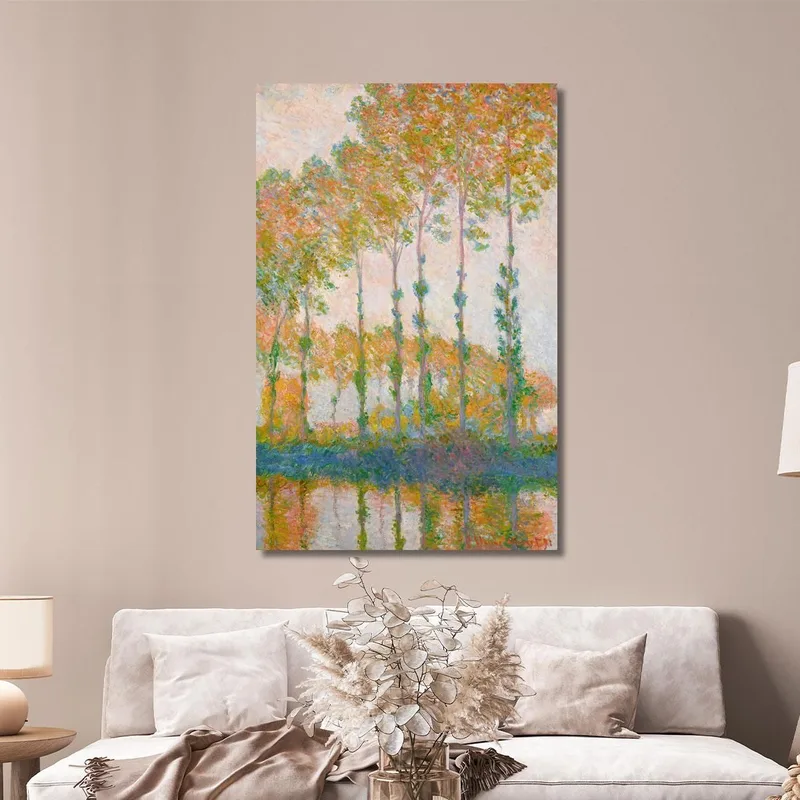 Peupliers Au Bord De L’Epte Automne Claude Monet