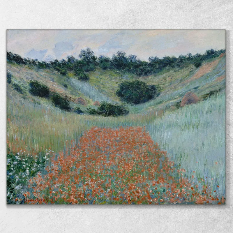 Campo De Amapolas En Un Hueco Cerca De Giverny Claude Monet