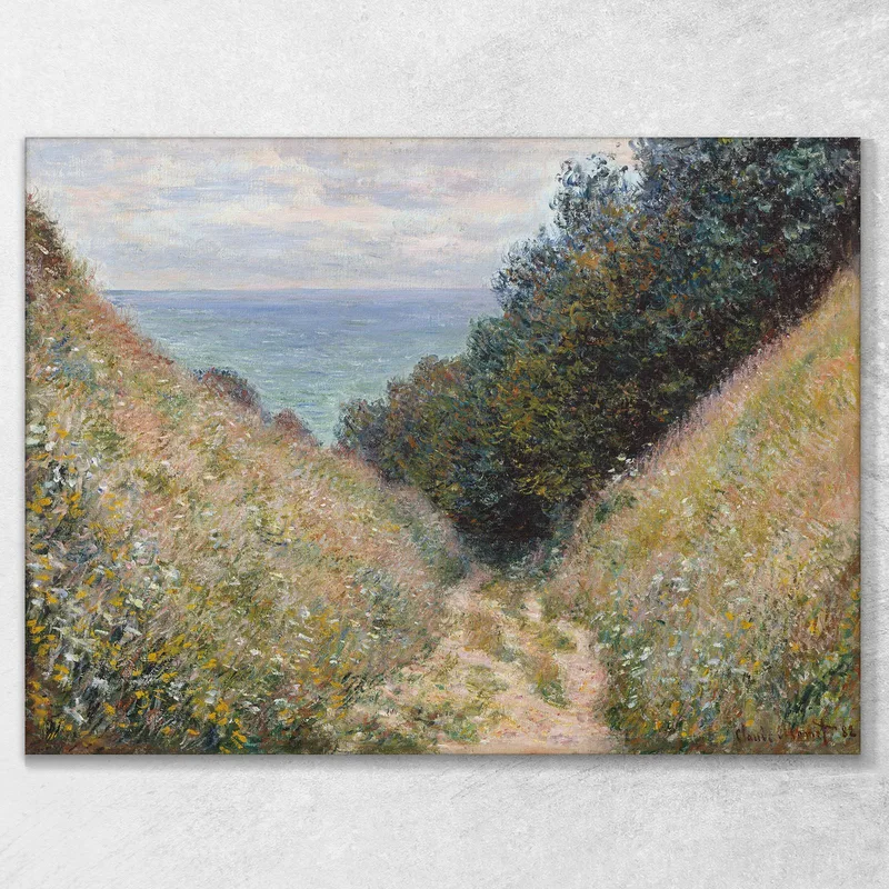 Road At La Cavée Pourville Claude Monet
