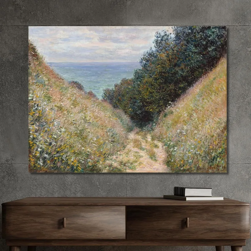 Road At La Cavée Pourville Claude Monet