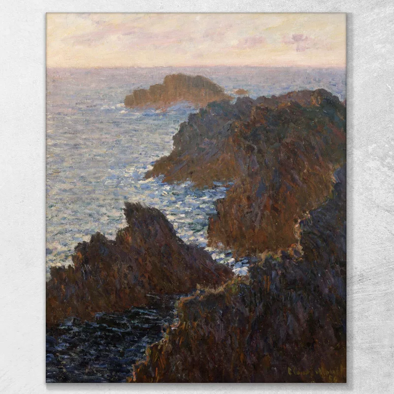 Rocks At Belle-Île Port-Domois Claude Monet