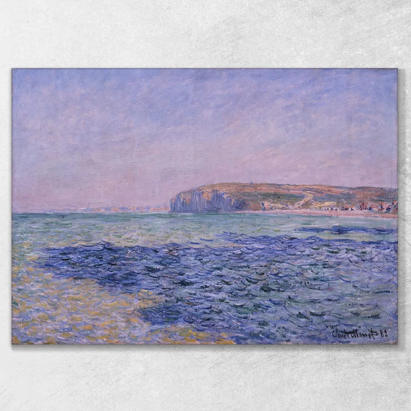 Sombras En El Mar Los Acantilados De Pourville Claude Monet
