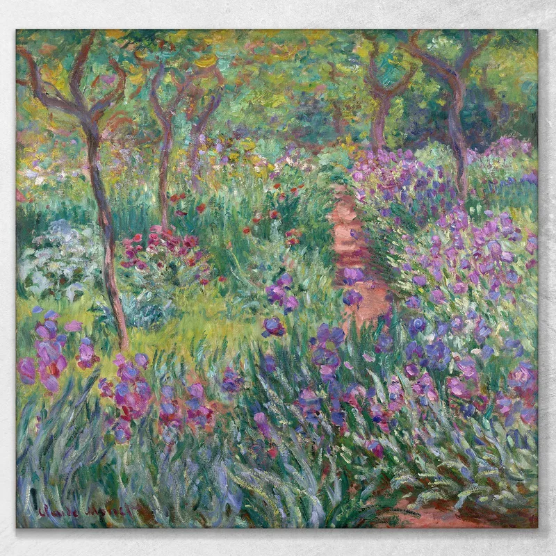 The Artist'S Garden In Giverny Claude Monet