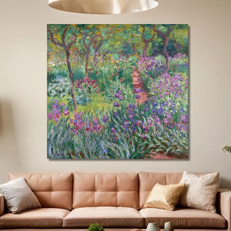 The Artist'S Garden In Giverny Claude Monet
