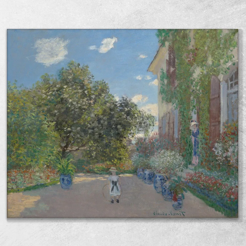 The Artist'S House At Argenteuil Claude Monet