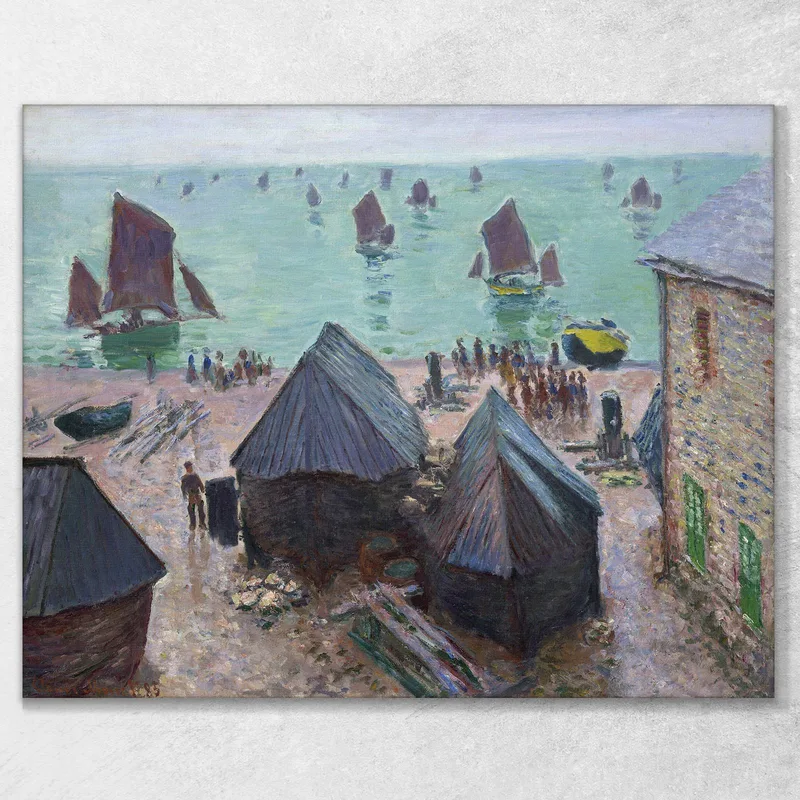 The Departure Of The Boats Étretat Claude Monet