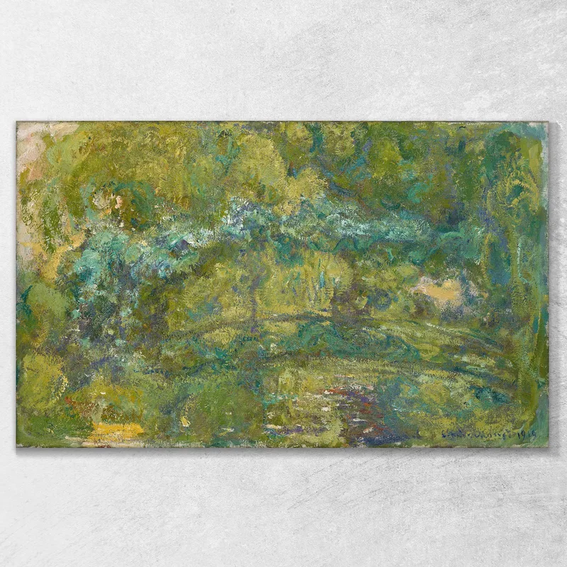 The Footbridge Over The Water-Lily Pond Claude Monet