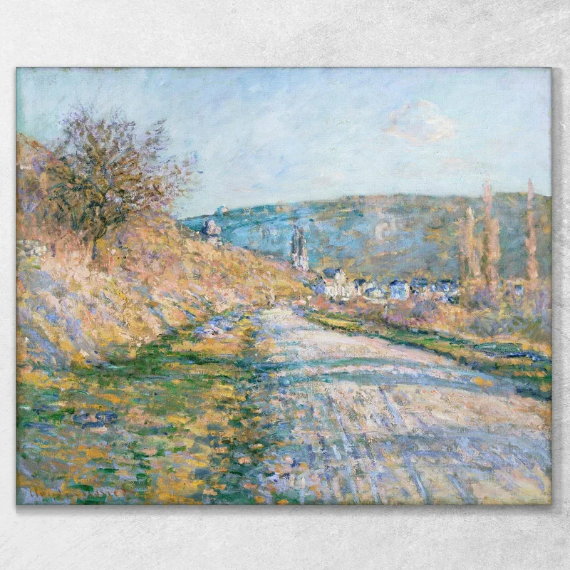 The Road To Vétheuil Claude Monet