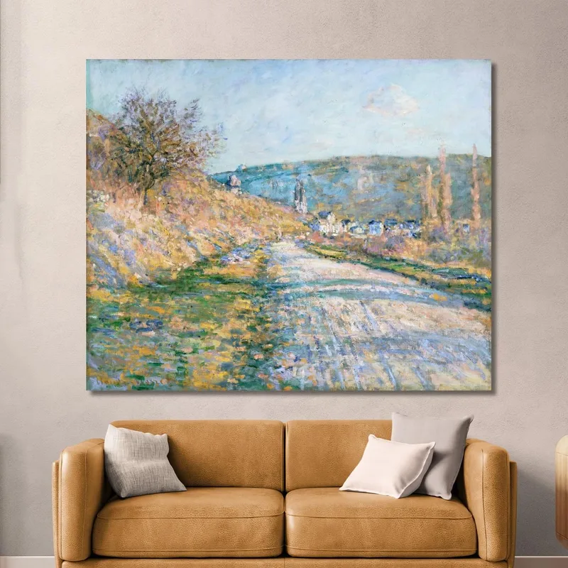 The Road To Vétheuil Claude Monet