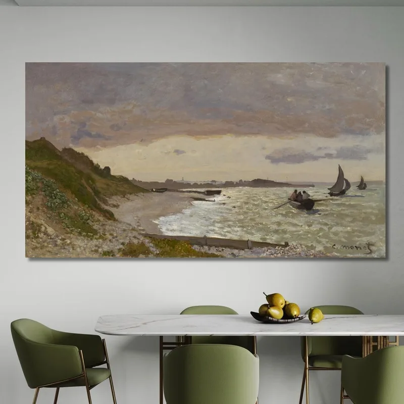 Le Rivage À Sainte-Adresse Claude Monet