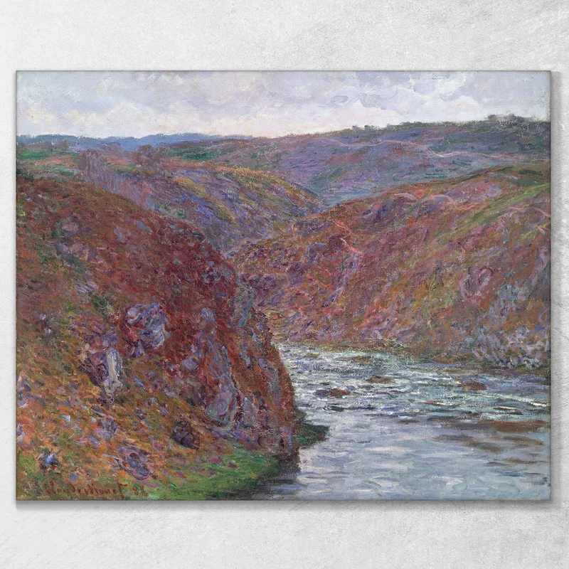 La Valle Della Creuse, Giorno Grigio Claude Monet