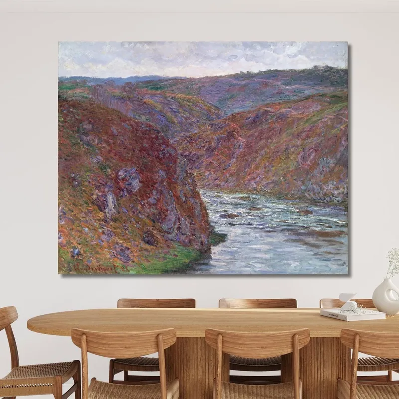 La Valle Della Creuse, Giorno Grigio Claude Monet