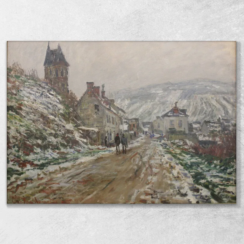 Village Street Vétheuil Claude Monet