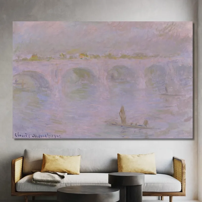Waterloo Bridge In London Claude Monet
